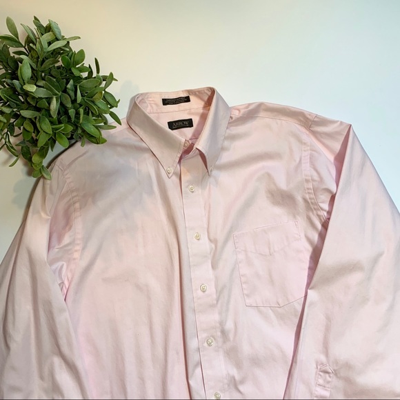 Men’s Arrow Fairfield Pinpoint Dress Shirt - Picture 2 of 3